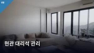 현관 대리석 관리, 오래도록 새것처럼 빛나게 하는 방법 총정리