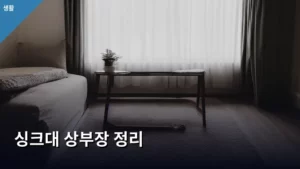 싱크대 상부장 정리, 주방을 새것처럼 만드는 초간단 꿀팁 대방출