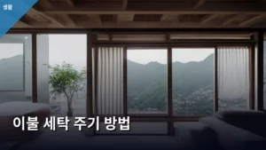 침구 청결의 핵심! 이불 세탁 주기와 올바른 방법 총정리