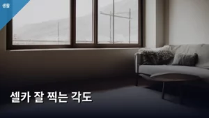 셀카 잘 찍는 각도, 이것만 알면 인생샷 건진다!